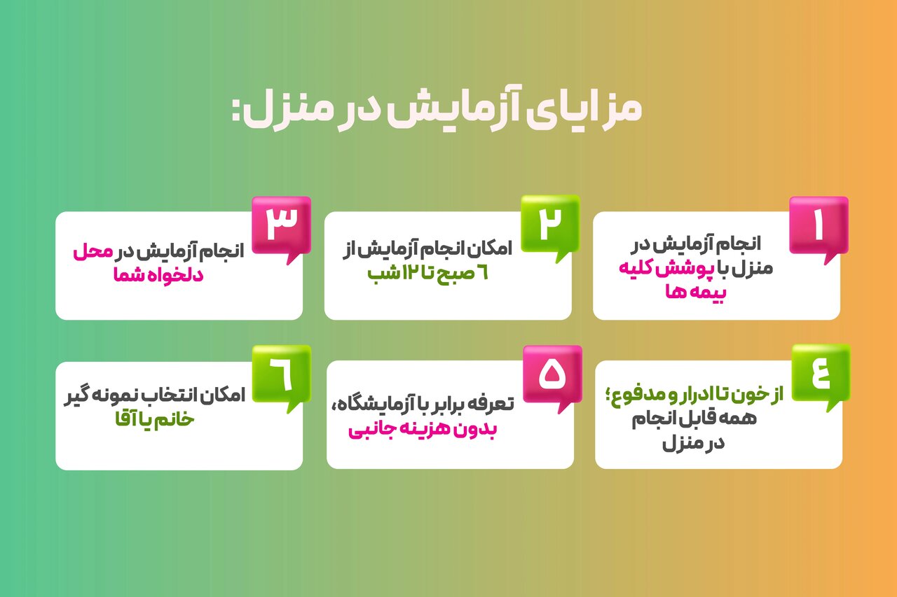 آیا تو خونه هم میشه آزمایش خون داد؟